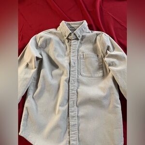 Old Navy Cream Corduroy Kids Button-Down Shirt lg 10-12